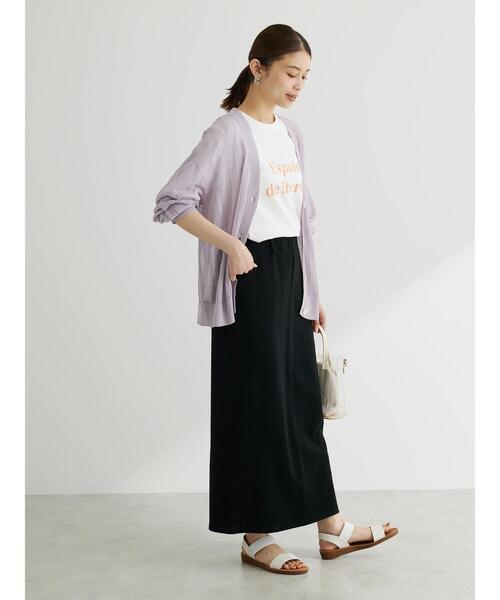 Green　Parks（グリーンパークス）の「・Double Flags 10ozナロースカート（スカート・レディース・サックスブルー/ベージュ/ブラック/チャコールグレー・FREE）」の15枚目の写真