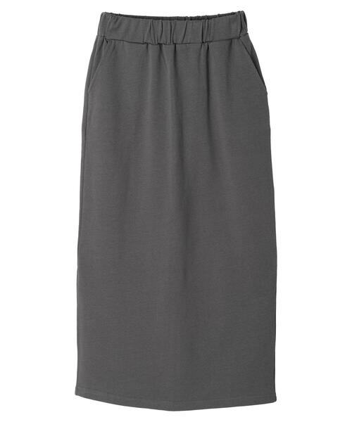 Green　Parks（グリーンパークス）の「・Double Flags 10ozナロースカート（スカート・レディース・サックスブルー/ベージュ/ブラック/チャコールグレー・FREE）」の3枚目の写真