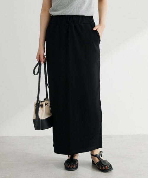 Green　Parks（グリーンパークス）の「・Double Flags 10ozナロースカート（スカート・レディース・サックスブルー/ベージュ/ブラック/チャコールグレー・FREE）」の2枚目の写真