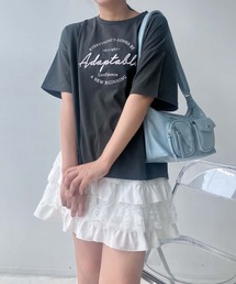 AS KNOW AS plus | ○後レースアップ　ロゴ刺繍アソートTシャツ(Tシャツ/カットソー)