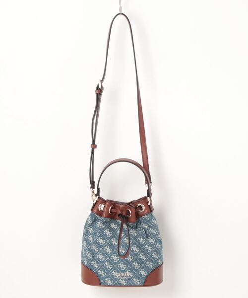 Guess(ゲス)の「【GUESS】ゲス SUNITA 巾着ショルダーバッグ(ショルダーバッグ・レディース・ベージュ系その他/ブルー系その他/ブラック・FREE)」の8枚目の写真