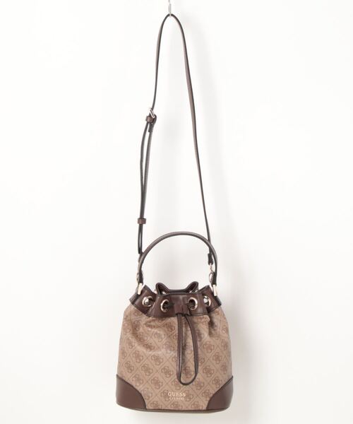 Guess(ゲス)の「【GUESS】ゲス SUNITA 巾着ショルダーバッグ(ショルダーバッグ・レディース・ベージュ系その他/ブルー系その他/ブラック・FREE)」の9枚目の写真