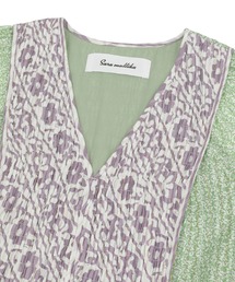 サラマリカSARA MALLIKA コットン ダブルフラワープリントワンピース 中古・古着通販】sara mallika (サラマリカ) ダブルフラワー