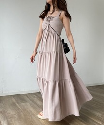 JUNOAH | ホルターネックティアードワンピース(ワンピース)