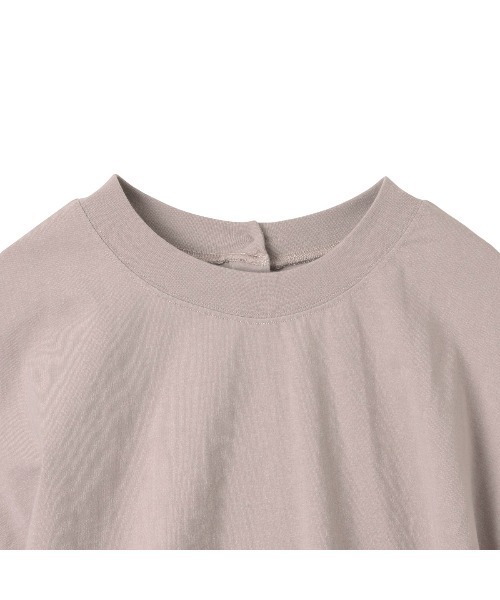 Eclat one(エクラワン)の「今なら490円!オーバーサイズ 2WAYヘンリーネックプルオーバー(Tシャツ/カットソー・レディース・ナチュラル/ブラック/オフホワイト/グレー・FREE)」の17枚目の写真