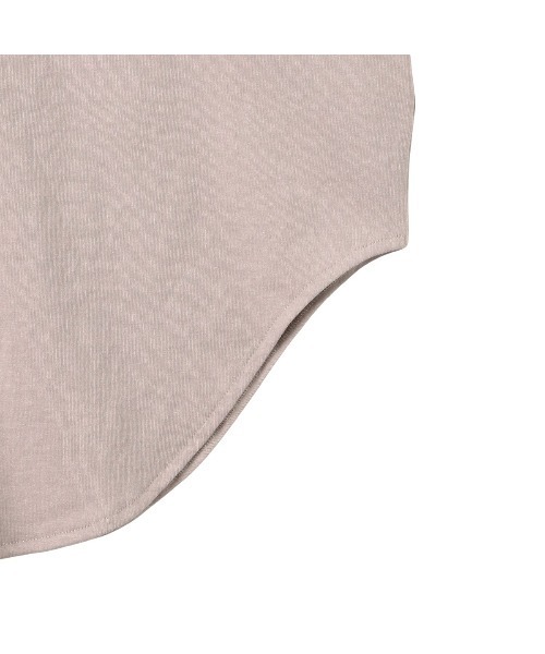 Eclat one(エクラワン)の「今なら490円!オーバーサイズ 2WAYヘンリーネックプルオーバー(Tシャツ/カットソー・レディース・ナチュラル/ブラック/オフホワイト/グレー・FREE)」の19枚目の写真