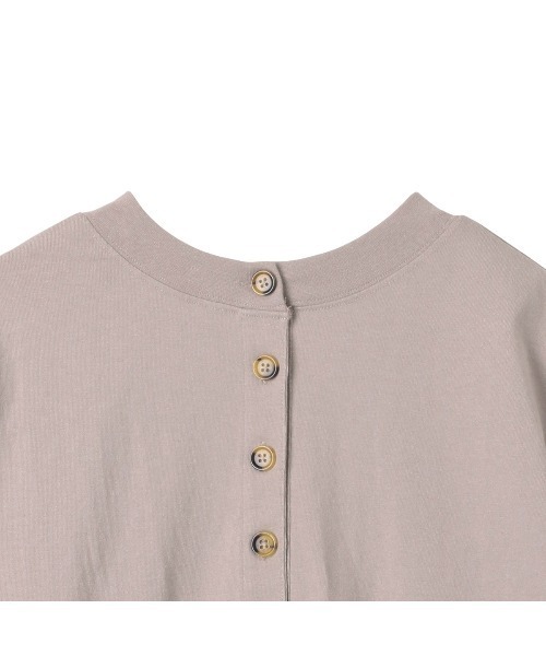 Eclat one(エクラワン)の「今なら490円!オーバーサイズ 2WAYヘンリーネックプルオーバー(Tシャツ/カットソー・レディース・ナチュラル/ブラック/オフホワイト/グレー・FREE)」の20枚目の写真