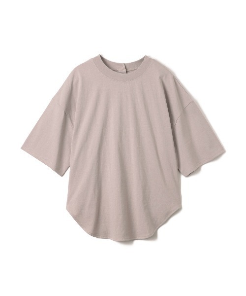 Eclat one(エクラワン)の「今なら490円!オーバーサイズ 2WAYヘンリーネックプルオーバー(Tシャツ/カットソー・レディース・ナチュラル/ブラック/オフホワイト/グレー・FREE)」の15枚目の写真