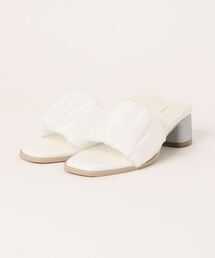 la farfa SHOES | la farfa shoes シフォン ギャザー 美脚サンダル(サンダル)