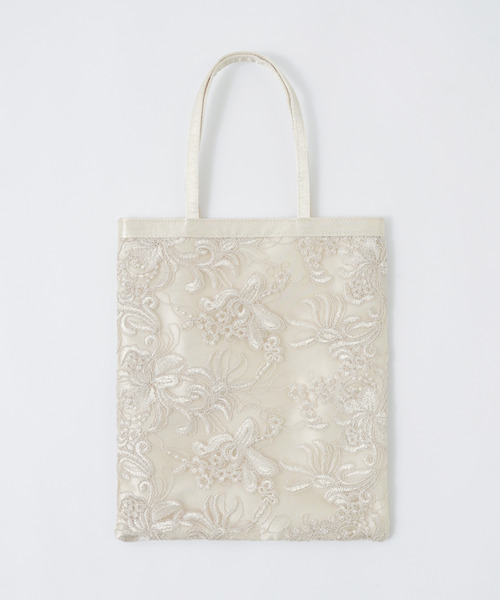 niana(ニアナ)の「刺繍レースパーティーサブトートバッグ(ハンドバッグ・レディース・ブラック/ベージュ・FREE)」の9枚目の写真