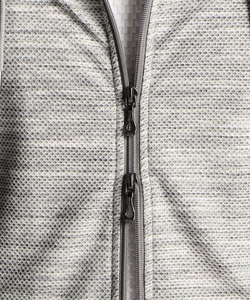 NICOLE CLUB FOR MEN（ニコルクラブフォーメン）の「ハニカムジャガードフードフルジップパーカ（パーカー・メンズ・ブラック×グレー/ブルー/ライトグレー/ブラック系・X-LARGE/MEDIUM/LARGE）」の11枚目の写真