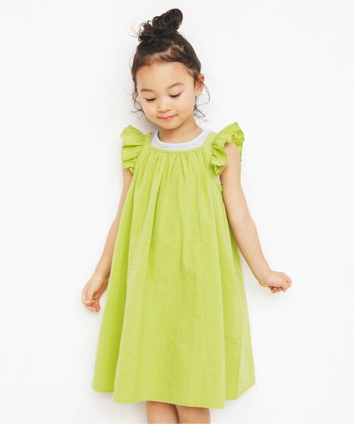 BREEZE（ブリーズ）の「カラーフリルワンピース（ワンピース・キッズ・イエロー/ラベンダー/ブルー・80/100/90/130/140/110/120）」の18枚目の写真