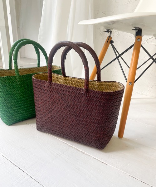 URBAN RESEARCH DOORS（アーバンリサーチドアーズ）の「カラーシーグラスバッグ（ハンドバッグ・レディース・ダークブラウン/グリーン・-）」の6枚目の写真