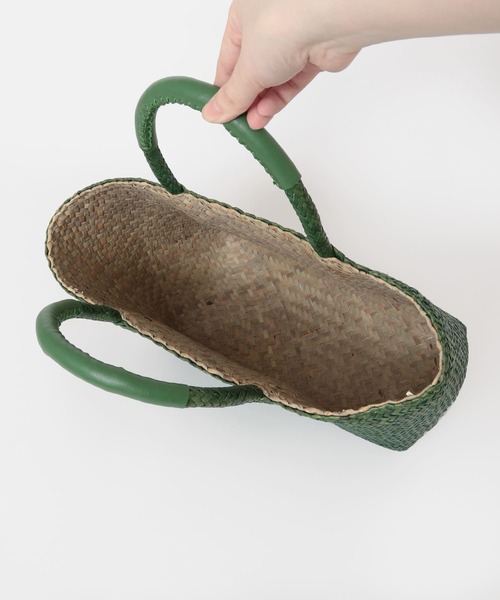 URBAN RESEARCH DOORS（アーバンリサーチドアーズ）の「カラーシーグラスバッグ（ハンドバッグ・レディース・ダークブラウン/グリーン・-）」の11枚目の写真