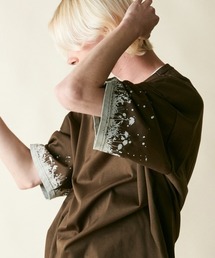 rehacer | rehacer : Flower Drip Sleeve CS / フラワー ドリップ スリーブ カットソー(Tシャツ/カットソー)