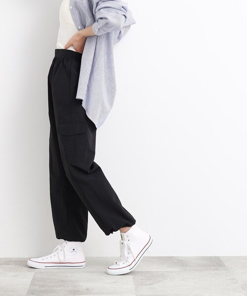 Cutie Blonde（キューティーブロンド）の「◆リラックスナイロンカーゴパンツ（その他パンツ・レディース・ブラック/オリーブ・01/02/03）」の7枚目の写真