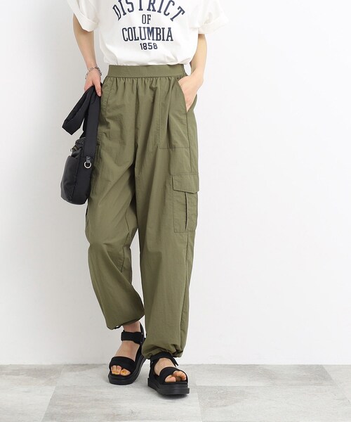 Cutie Blonde（キューティーブロンド）の「◆リラックスナイロンカーゴパンツ（その他パンツ・レディース・ブラック/オリーブ・01/02/03）」の12枚目の写真