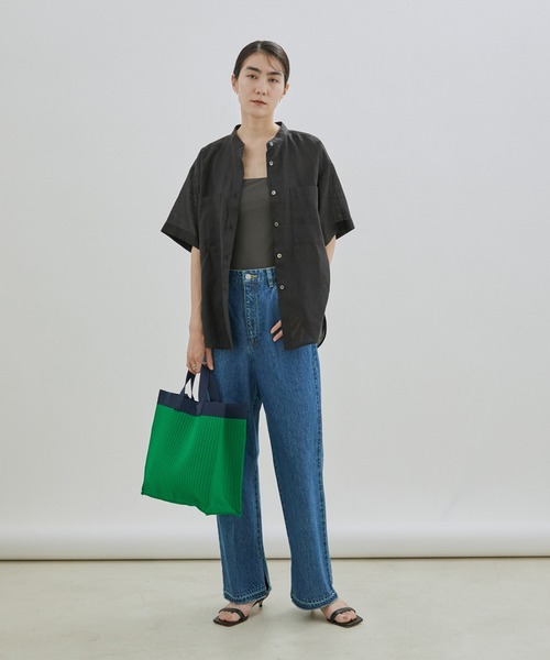 SALON adam et rope'（サロン アダム エ ロペ）の「[ご好評につき追加決定！]ジャガード2WAY配色トート2（トートバッグ・レディース・ブラック/グリーン・FREE）」の21枚目の写真