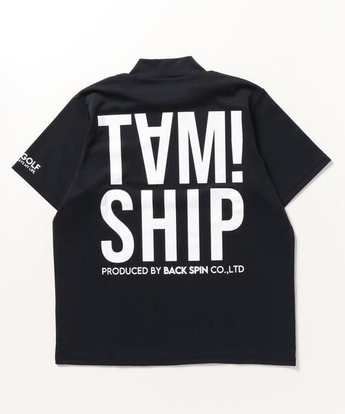 RAWLIFE(ロウライフ)の「TAM!GOLF/タムゴルフ/MOCK NECK BIG LOGO POCKET-T(Tシャツ/カットソー・メンズ・ホワイト/レッド/ブラック・L/XL/S/M)」の4枚目の写真