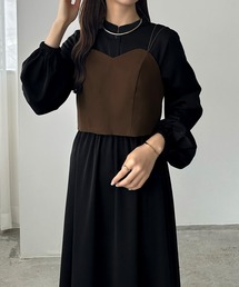 callautia | リボンビスチェ+シャツワンピースセット(シャツワンピース)