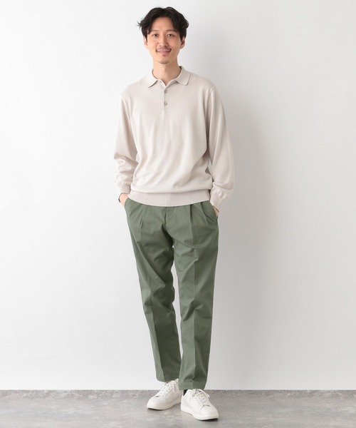 GLOBAL WORK（グローバルワーク）の「チノスラックス/Salon de GW/908146（チノパンツ・メンズ・ベージュ/カーキ・MEDIUM/SMALL/X-LARGE/LARGE）」の12枚目の写真