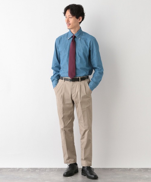 GLOBAL WORK（グローバルワーク）の「チノスラックス/Salon de GW/908146（チノパンツ・メンズ・ベージュ/カーキ・MEDIUM/SMALL/X-LARGE/LARGE）」の21枚目の写真