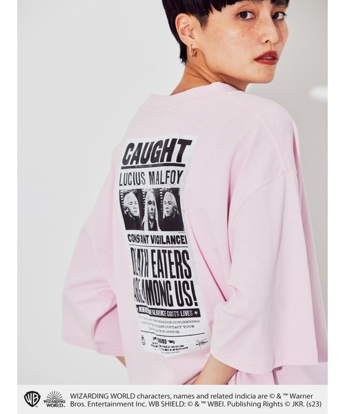 AMERICAN HOLIC（アメリカンホリック）の「ハリー・ポッター/ビッグシルエットTシャツ（Tシャツ/カットソー・レディース・チャコールグレー/ピンク/オフホワイト/その他1・FREE）」の7枚目の写真