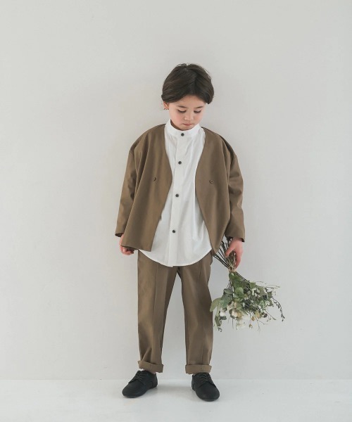 riziere リジュール 3点セット セットアップ シャツ 130 グレー