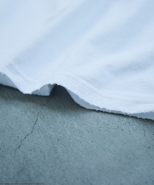 LIFE（ライフ）の「LIFE/ライフ 別注 Kurt Cobain コラボフォト コラージュ L/S Tシャツ/ロングスリーブ（Tシャツ/カットソー・メンズ・チャコールグレー/オフホワイト・MEDIUM/LARGE）」の3枚目の写真