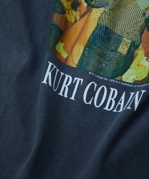 LIFE（ライフ）の「LIFE/ライフ 別注 Kurt Cobain コラボフォト コラージュ L/S Tシャツ/ロングスリーブ（Tシャツ/カットソー・メンズ・チャコールグレー/オフホワイト・MEDIUM/LARGE）」の19枚目の写真