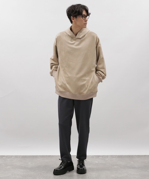 LAKOLE（ラコレ）の「スエードプルパーカー / 969938（パーカー・メンズ・ベージュ/グレー/ピンク/パープル・X-LARGE/SMALL/MEDIUM/LARGE）」の6枚目の写真