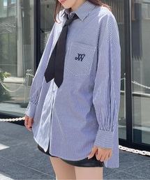 one way | ワンポイント刺繍ビッグシャツ(シャツ/ブラウス)