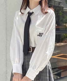 one way | ワンポイント刺繍ビッグシャツ(シャツ/ブラウス)