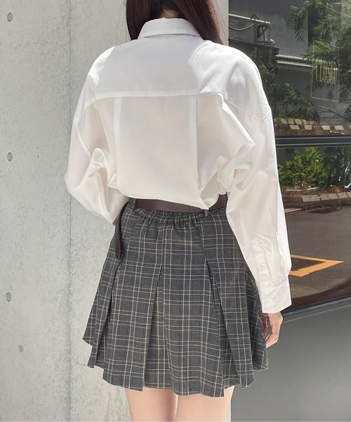 one way(ワンウェイ)の「ワンポイント刺繍ビッグシャツ(シャツ/ブラウス・レディース・ブラック系その他/ブルー系その他/ブラック/ホワイト・FREE)」の21枚目の写真