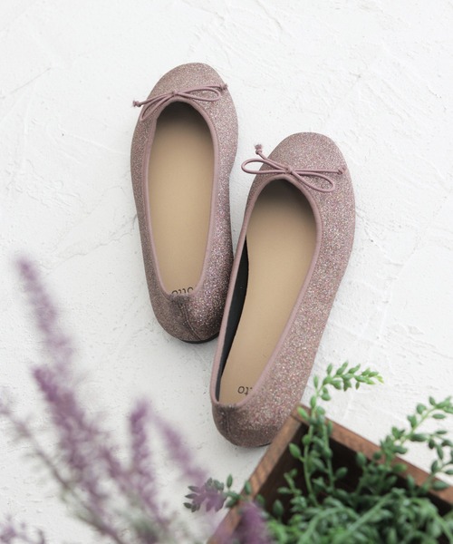 SOROTTO（ソロット）の「ふかふかインソール/ソフトスクエアトゥのぺたんこフラットバレエシューズ（バレエシューズ・レディース・ブラック/マルチ/ゴールド/シルバー・23.5cm/25.0cm/24.0cm/25.5cm/22.5cm/23.0cm/22.0cm/24.5cm）」の14枚目の写真