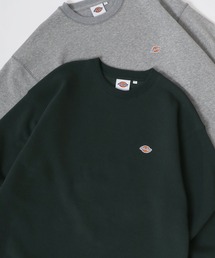 Dickies/ディッキーズ 別注 オーバーサイズ 裏起毛 ミニロゴワッペン ワンポイント刺繍 スウェット トレーナー/長袖 トップス プルオーバー/レディース メンズ