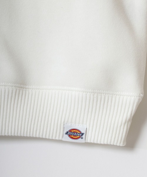Dickies（ディッキーズ）の「Dickies/ディッキーズ 別注 オーバーサイズ 裏起毛 ミニロゴワッペン ワンポイント刺繍 スウェット トレーナー/長袖 トップス プルオーバー/レディース メンズ（スウェット・メンズ・ホワイト/ブラック/アッシュグレー/ダークグリーン/ネイビー/グレー/ブラウン・M/L/XL）」の22枚目の写真