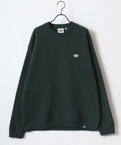 Dickies（ディッキーズ）の「Dickies/ディッキーズ 別注 オーバーサイズ 裏起毛 ミニロゴワッペン ワンポイント刺繍 スウェット トレーナー/長袖 トップス プルオーバー/レディース メンズ（スウェット・メンズ・ホワイト/ブラック/アッシュグレー/ダークグリーン/ネイビー/グレー/ブラウン・M/L/XL）」の16枚目の写真