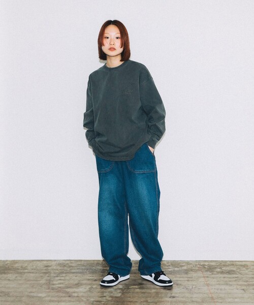 BEAMS T(ビームスティー)の「ONEITA / Pigment Dye Long Sleeve T-shirt(Tシャツ/カットソー・メンズ・ネイビー/ブラック・L/M/S/XL)」の3枚目の写真