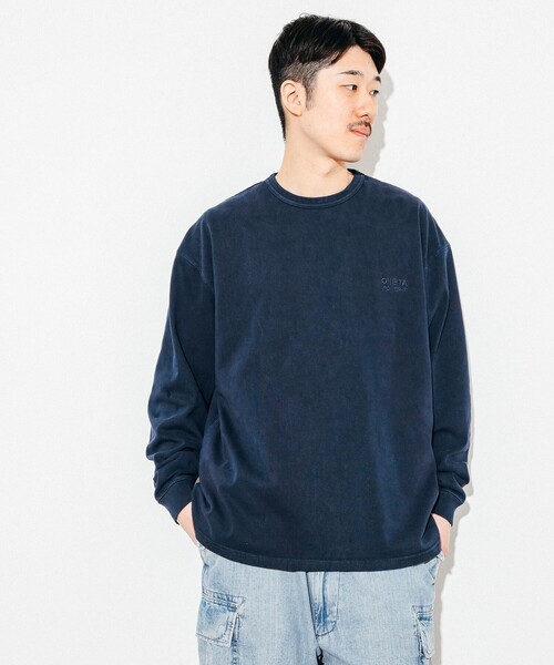 BEAMS T(ビームスティー)の「ONEITA / Pigment Dye Long Sleeve T-shirt(Tシャツ/カットソー・メンズ・ネイビー/ブラック・L/M/S/XL)」の6枚目の写真