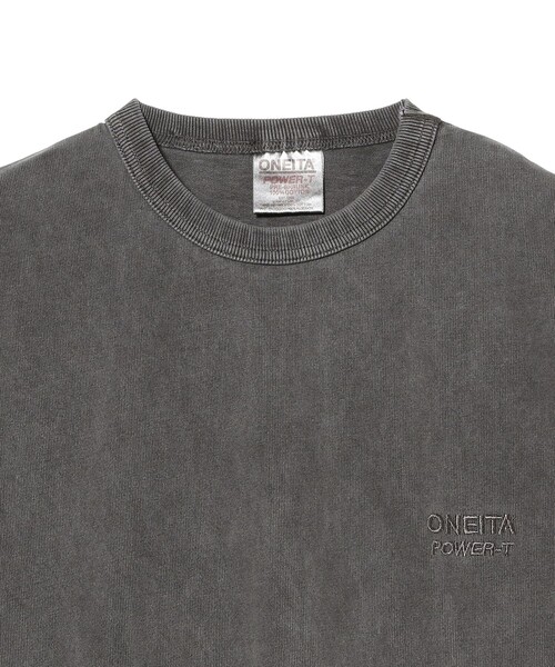 BEAMS T(ビームスティー)の「ONEITA / Pigment Dye Long Sleeve T-shirt(Tシャツ/カットソー・メンズ・ネイビー/ブラック・L/M/S/XL)」の14枚目の写真