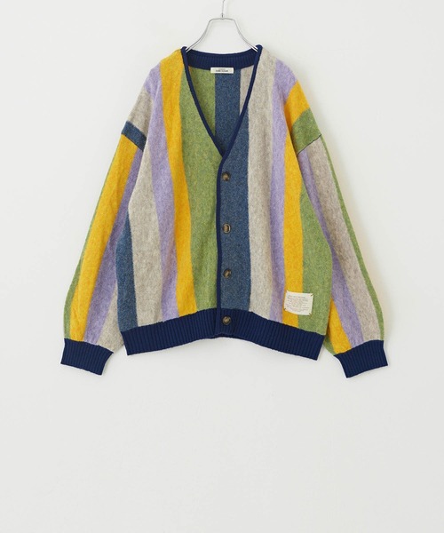 CUBE SUGAR(キューブシュガー)の「ヤクフィールニットストライプ柄カーディガン(カーディガン/ボレロ・レディース・ブラウン系その他/ブルー系その他・M)」の22枚目の写真