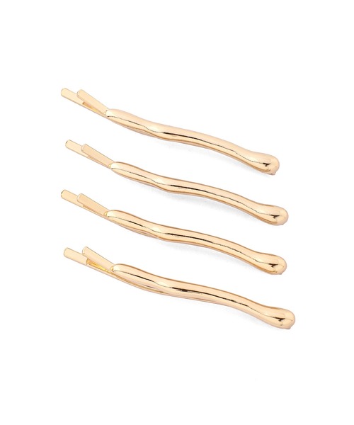 ANEMONE（アネモネ）の「ニュアンスメタルヘアピン[4本セット]（ヘアピン・レディース・ライトブラウン/シルバー/チョコ・FREE）」の6枚目の写真