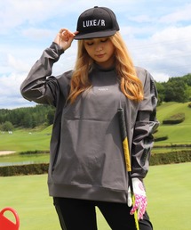 LUXE/R GOLF | (RM)【LUXE/R GOLF】ストレッチ ブロード スウェット モックネック プルオーバー(スウェット)
