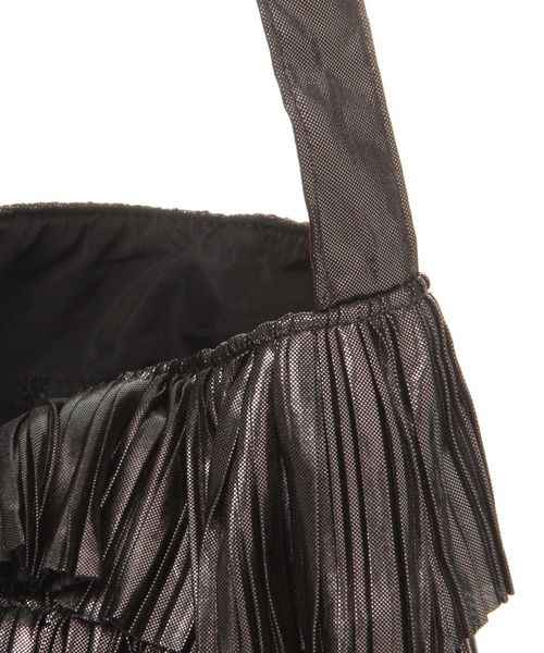 LEPSIM（レプシィム）の「【Casselini／キャセリーニ】メタリックプリーツトート　967747（トートバッグ・レディース・ゴールド/ブラック/シルバー・ONE SIZE）」の6枚目の写真