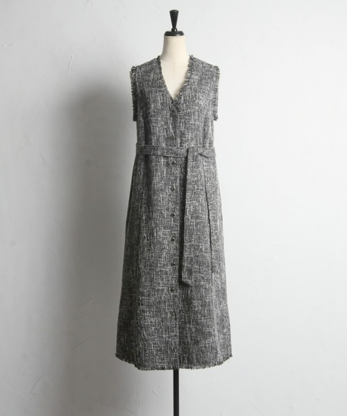 2wayツイードジレワンピース（ワンピース）｜&. NOSTALGIA