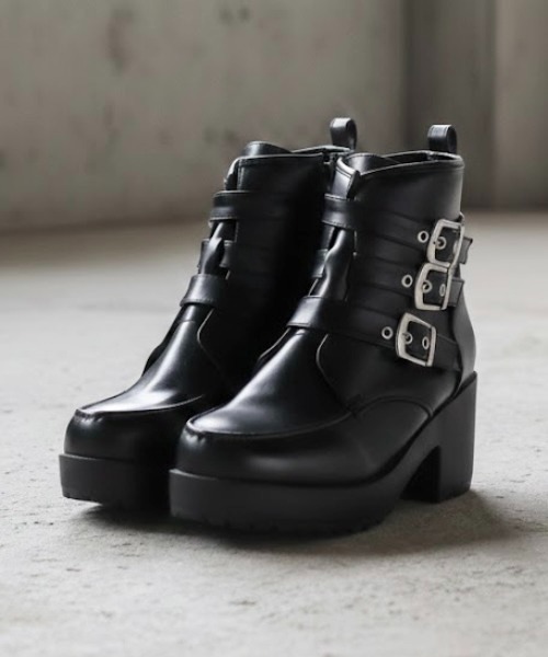LOVEHUNTER（ラブハンター）の「+8cm 大きいサイズ 軽量厚底 ハイヒールブーツ（ブーツ・メンズ・ホワイト/ブラック×ホワイト/ブラック×ブラック/ブラック系1/ブラック系2/ブラック系3・41/43/45）」の6枚目の写真