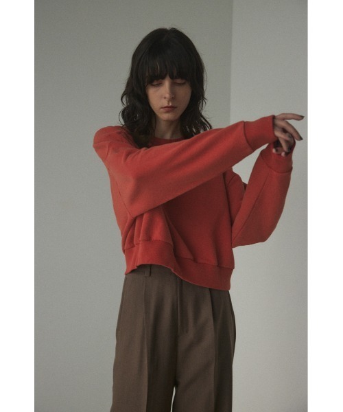 BLACK BY MOUSSY(ブラックバイマウジー)の「frosting sweat tops(フロスティングスウェットトップス)(スウェット・レディース・グレー/レッド/ブラック・FREE)」の3枚目の写真