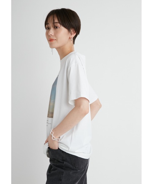 emmi（エミ）の「【emmi atelier】eco フォトTシャツ（Tシャツ/カットソー・レディース・イエロー/ホワイト・FREE）」の9枚目の写真