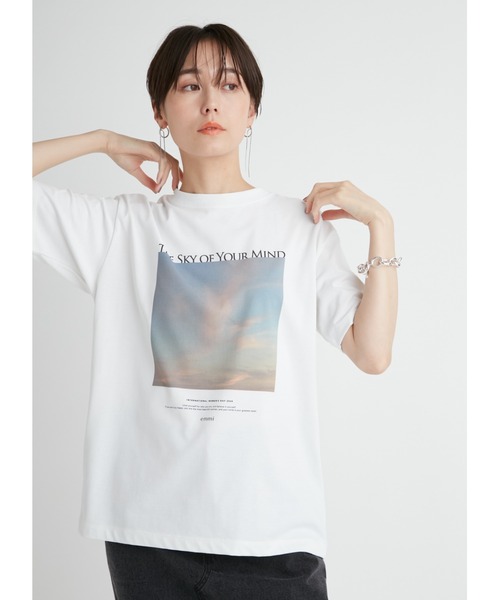 emmi（エミ）の「【emmi atelier】eco フォトTシャツ（Tシャツ/カットソー・レディース・イエロー/ホワイト・FREE）」の8枚目の写真